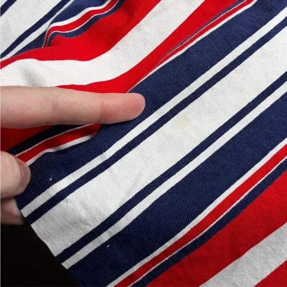 70s Handmade USA Red White & Blue Striped Blazer Jacket America Patriotic - Picture 13 of 15